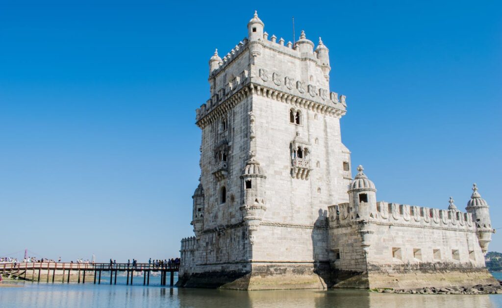 Torre de Belém, no Rio Tejo em Portugal