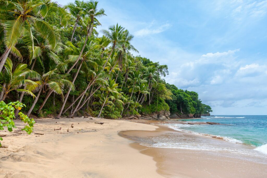 Praia no Panamá